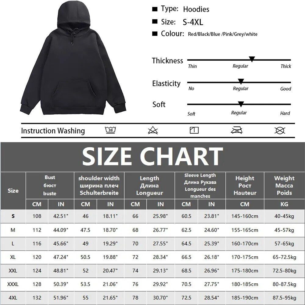 Fashion Men'S Hoodie Casual Hoodies Pullovers Sweatshirts Men'S Top Solid Color Hoodies Sweatshirt Male