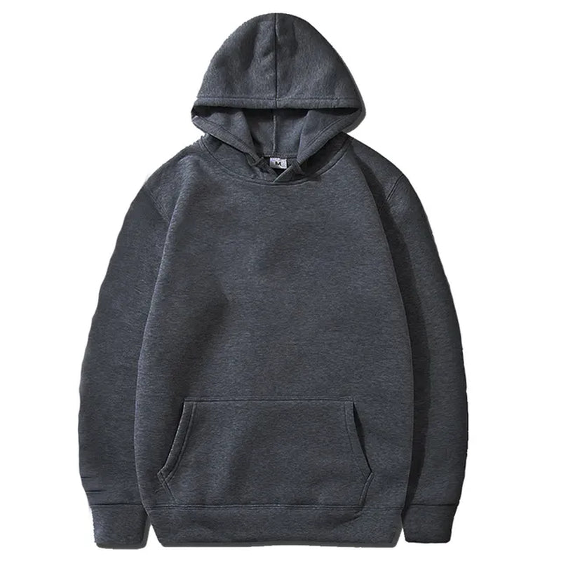 Fashion Men'S Hoodie Casual Hoodies Pullovers Sweatshirts Men'S Top Solid Color Hoodies Sweatshirt Male