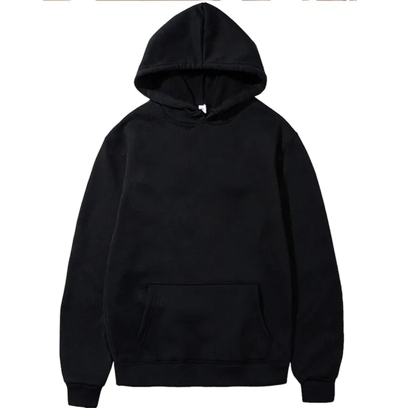 Fashion Men'S Hoodie Casual Hoodies Pullovers Sweatshirts Men'S Top Solid Color Hoodies Sweatshirt Male